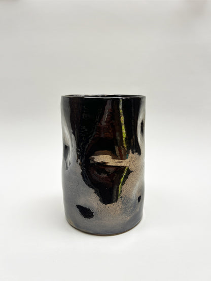 Dimple Vase | Gold crackle | Medium