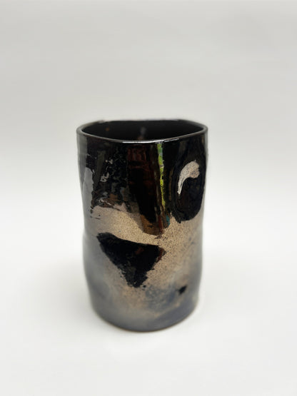 Dimple Vase | Gold crackle | Medium