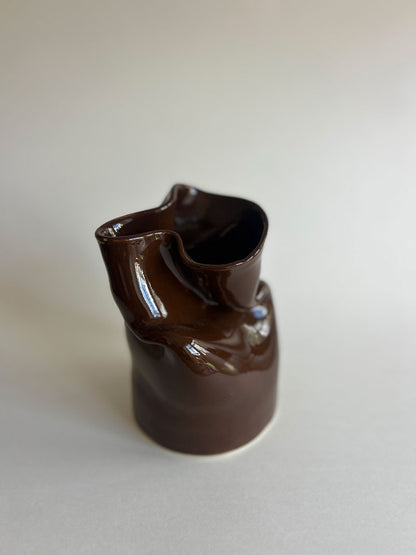 Wave Vase | Chocolate | Medium