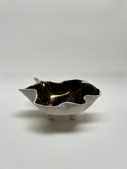 Jewellery dish | Gold crackle| Medium