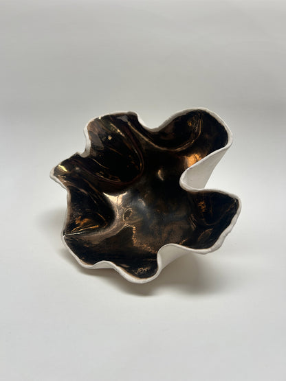 Jewellery dish | Gold crackle| Medium